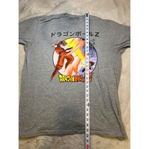 Dragon Ball Z Graphic T-Shirt Mens XL Gray Excellent Goku Vegeta Anime Tee